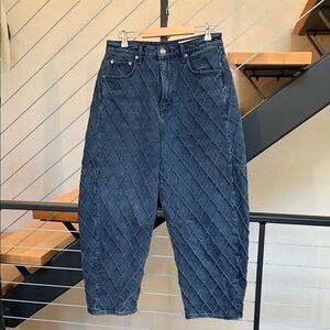 Rag & Bone Dark Blue Quilted Denim